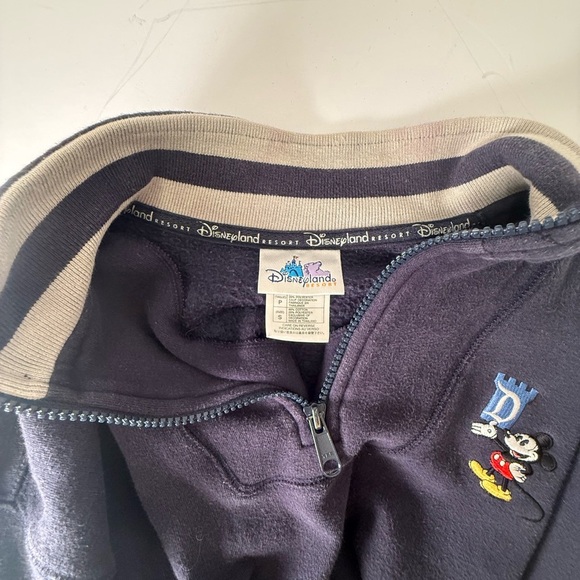 Vintage Disneyland 1/4 Zip Mock Neck Sweatshirt Unisex Small Mickey Mouse - Picture 6 of 6